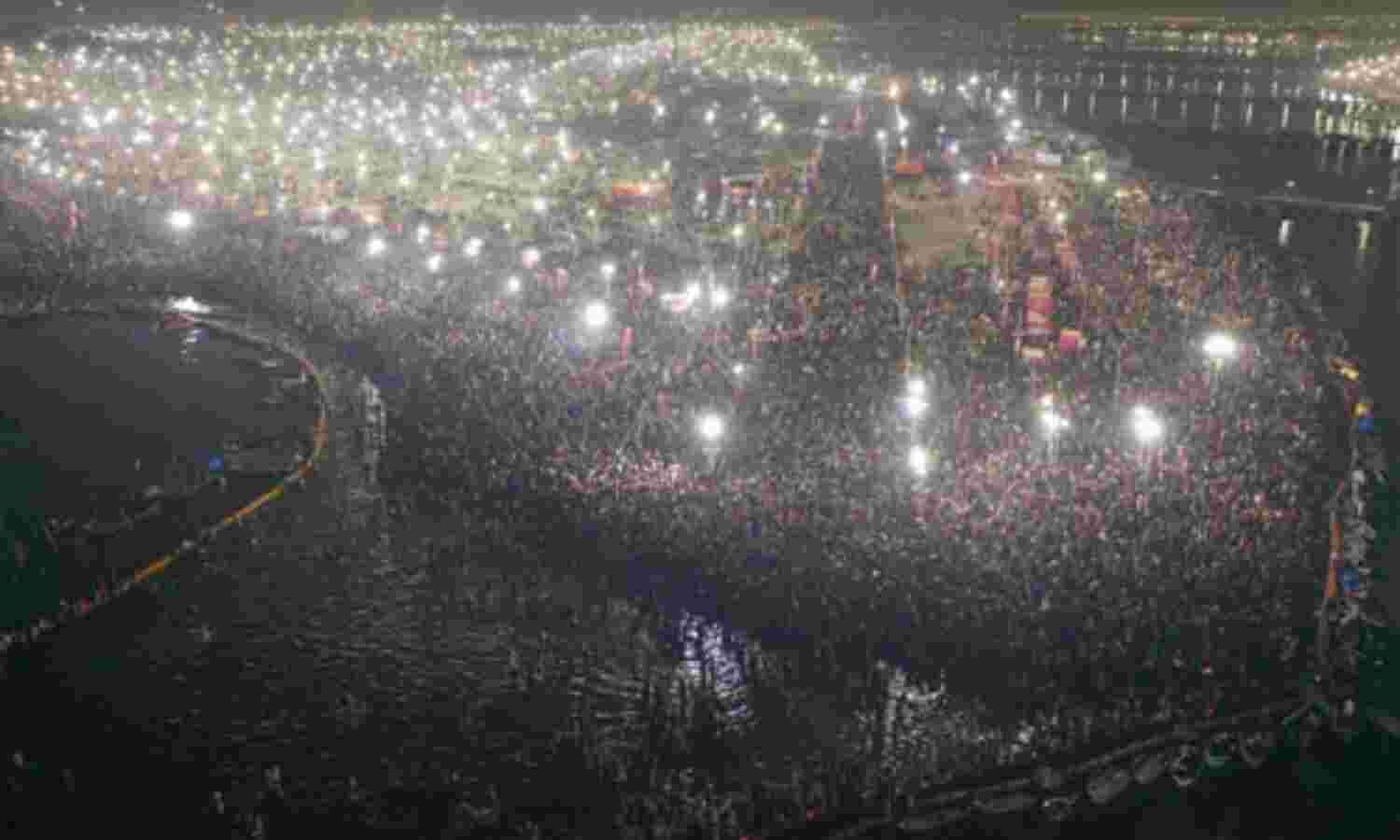 प्रयागराज कुम्भ का विहंगम दृश्य