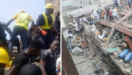 लागोस में इमारत गिरी, आठ की मौत, 37 लोगों को बचाया