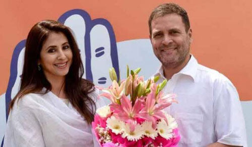 अभिनेत्री उर्मिला मातोंडकर कांग्रेस में हुई शामिल