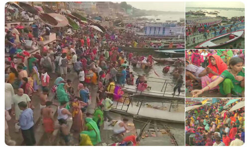 गंगा दशहरा पर श्रद्धालुओं ने ली आस्‍था की डुबकी, देखें तस्वीरें