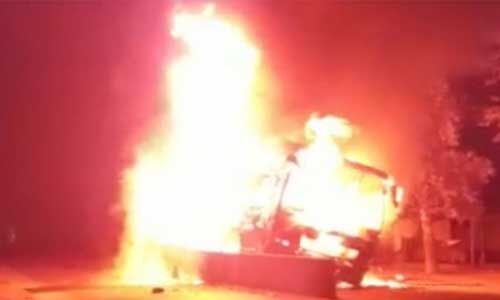 बिहार : बस में आग लगने से 5 की मौत, 29 से अधिक घायल