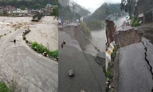 बारिश का कहर : हिमाचल प्रदेश में भूस्खलन, बाढ़ में फंसे सैकड़ों लोग