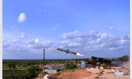 भारत ने दिखाया दम, एंटी टैंक मिसाइल का किया सफल परिक्षण