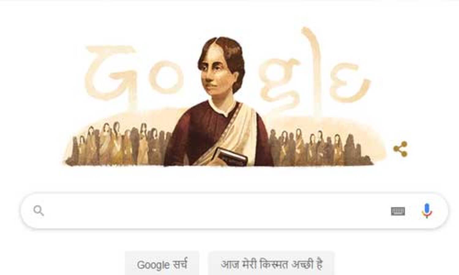 बंगाल की कामिनी रॉय को गूगल ने डूडल से किया याद