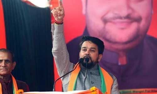 अनुराग ठाकुर को जम्मू-कश्मीर निकाय चुनाव की मिली जिम्मेदारी