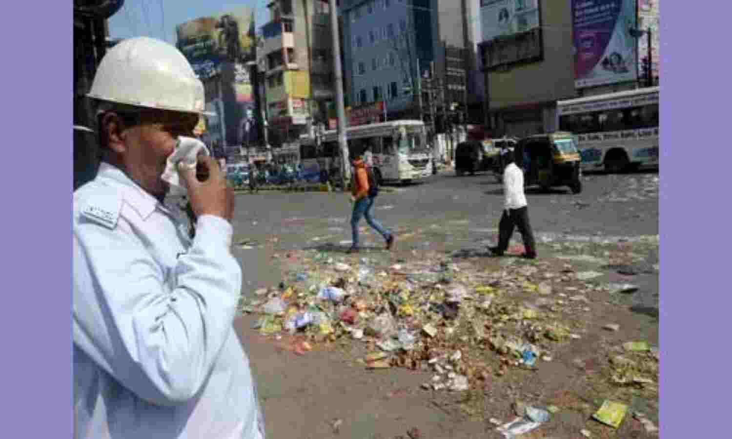 पटना में सफाई कर्मचारियों की हड़ताल के चलते सड़कों पर करीब 2800 टन कूड़ा जमा
