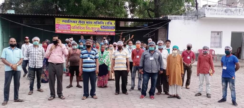 ग्वालियर : 10 लाख जरूरतमंद लोगों को बंटे भोजन के पैकेट