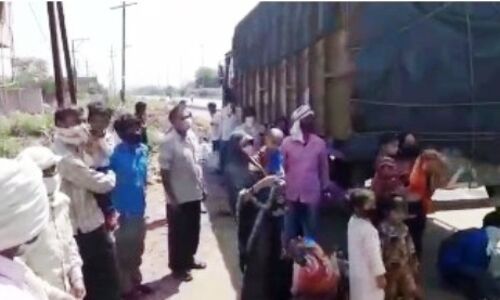 ग्वालियर : ट्रक में छिपकर जा रहे मजदूरों को पुलिस ने पकड़ा, 62 संदिग्धों की रिपोर्ट आई निगेटिव