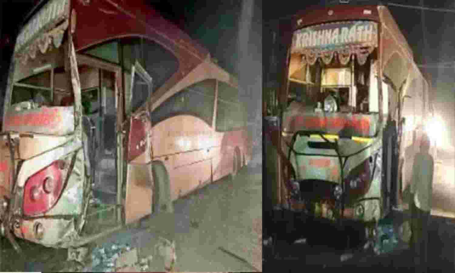 बिहार : हाईवोल्टेज बिजली के तार की चपेट में आई बस, 6 यात्री घायल