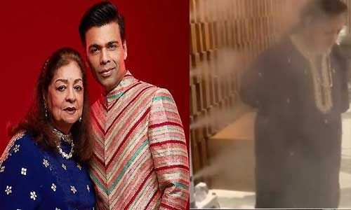 करण जौहर की मां हीरू जौहर ने कराया खुद को सैनिटाइज, सोशल मीडिया पर वायरल हो रहा वीडियो