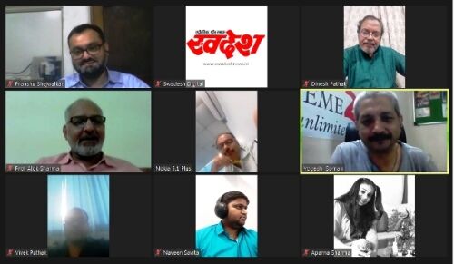 प्रसिद्ध रंगकर्मी योगेश सोमण ने लाइव वेबिनार को किया संबोधित