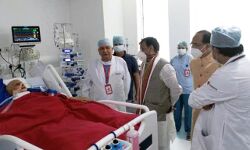 राज्यपाल का हाल जानने मुख्यमंत्री शिवराज पहुंंचे लखनऊ