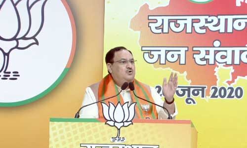 कांग्रेस ट्वीट कर गिरा रही सैनिकों का मनोबल : जेपी नड्डा