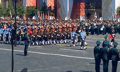 मॉस्को के रेड स्क्वॉयर पर भारतीय सेना ने दिखाया दम