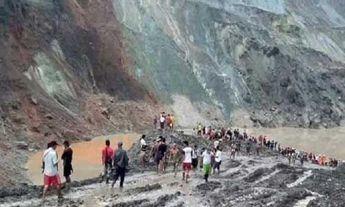म्यांमार की एक जेड खदान में हुए भूस्खलन में 113 लोगों की मौत