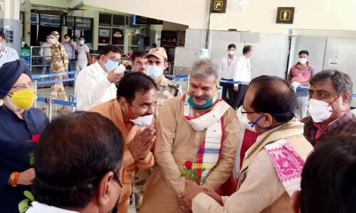 मुख्यमंत्री शिवराज सिंह चौहान पहुंचे ग्वालियर