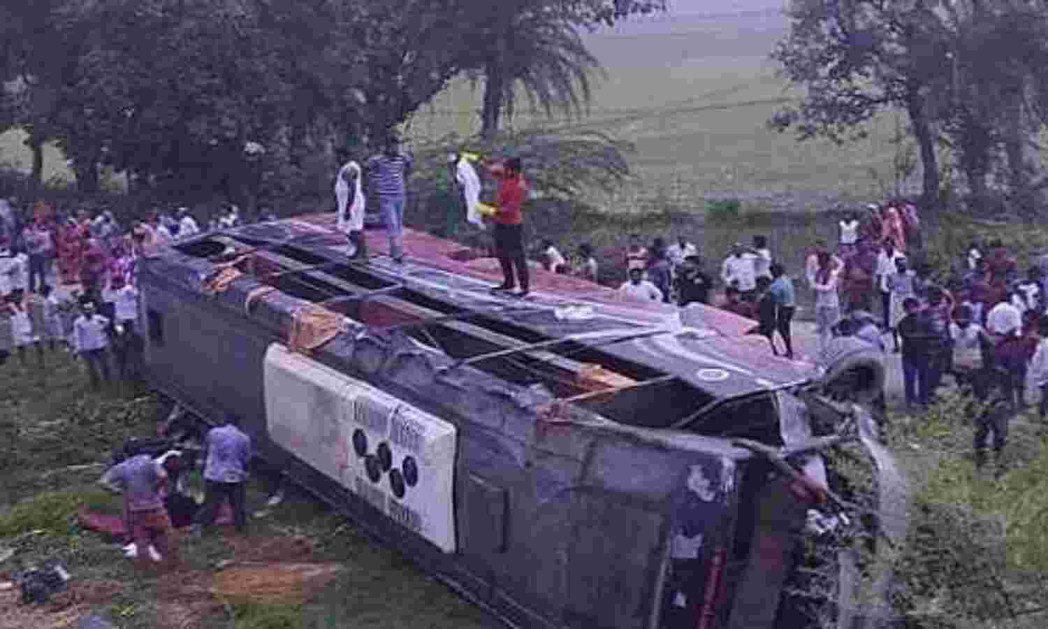 कन्नौज : लखनऊ-आगरा एक्सप्रेस-वे भीषण सड़क हादसे में छह की मौत, 40 घायल