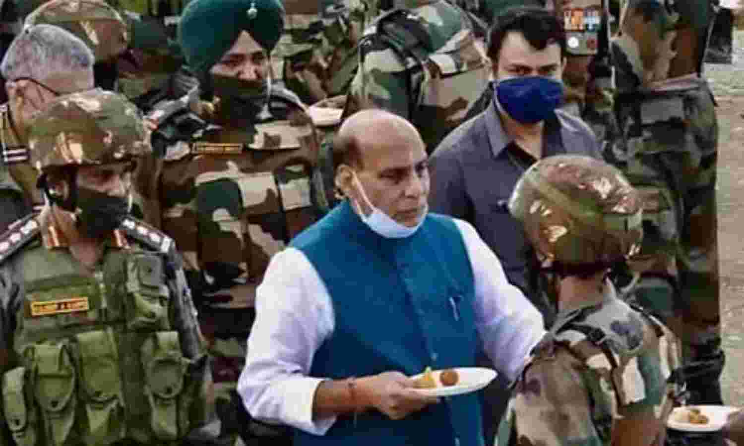 चीन को मुंहतोड़ जवाब देने वाले सैनिकों से मिलने का राजनाथ ने किया वीडियो ट्वीट