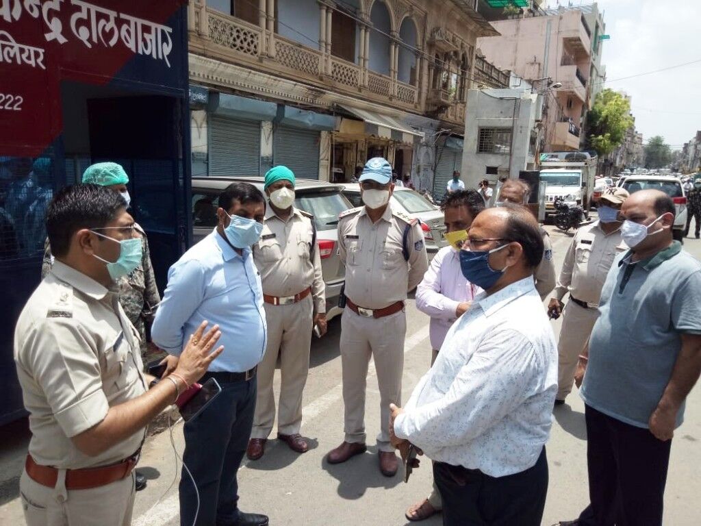 अनलॉक होने के बाद कलेक्टर और एसपी ने जाना शहर का हाल