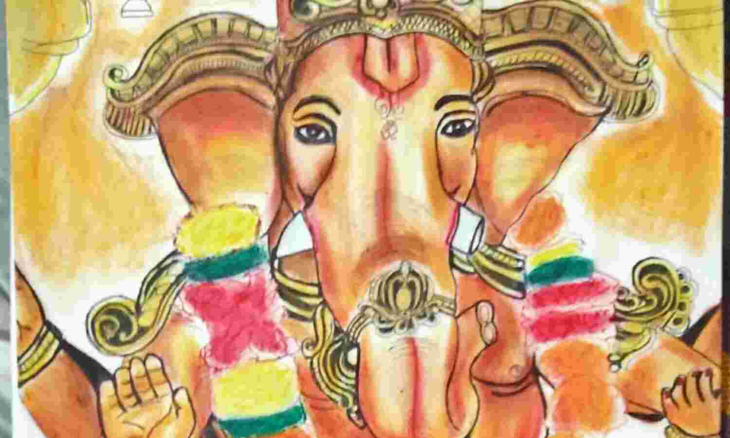 लॉक डाउन में निखरी प्रतिभा, अर्जुन ने बनायीं बेहतरीन पेंटिंग