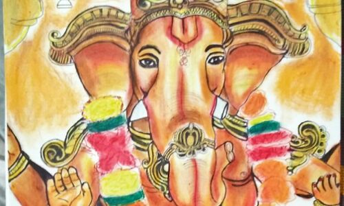 लॉक डाउन में निखरी प्रतिभा, अर्जुन ने बनायीं बेहतरीन पेंटिंग