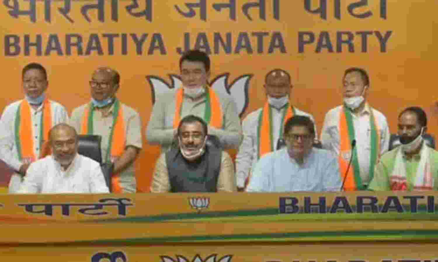 मणिपुर में 5 कांग्रेस विधायकों ने थामा कमल, नड्डा से की मुलाकात