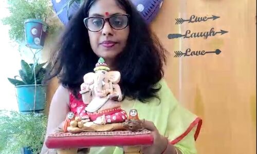 मिट्टी के गणेश जी बनाने का दिया प्रशिक्षण