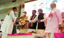 मुन्नालाल गोयल के नेतृत्व में पूर्व कांग्रेस कार्यकर्ता हुए भाजपा में शामिल