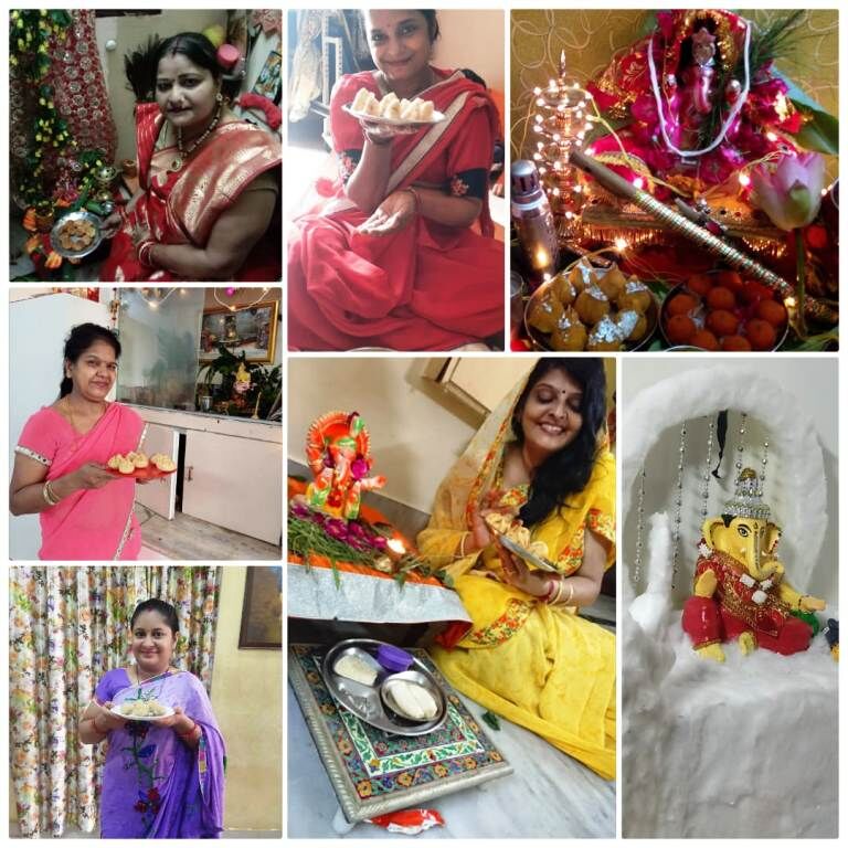 लायंस क्लब आस्था की महिलाओं ने बनाए मोदक