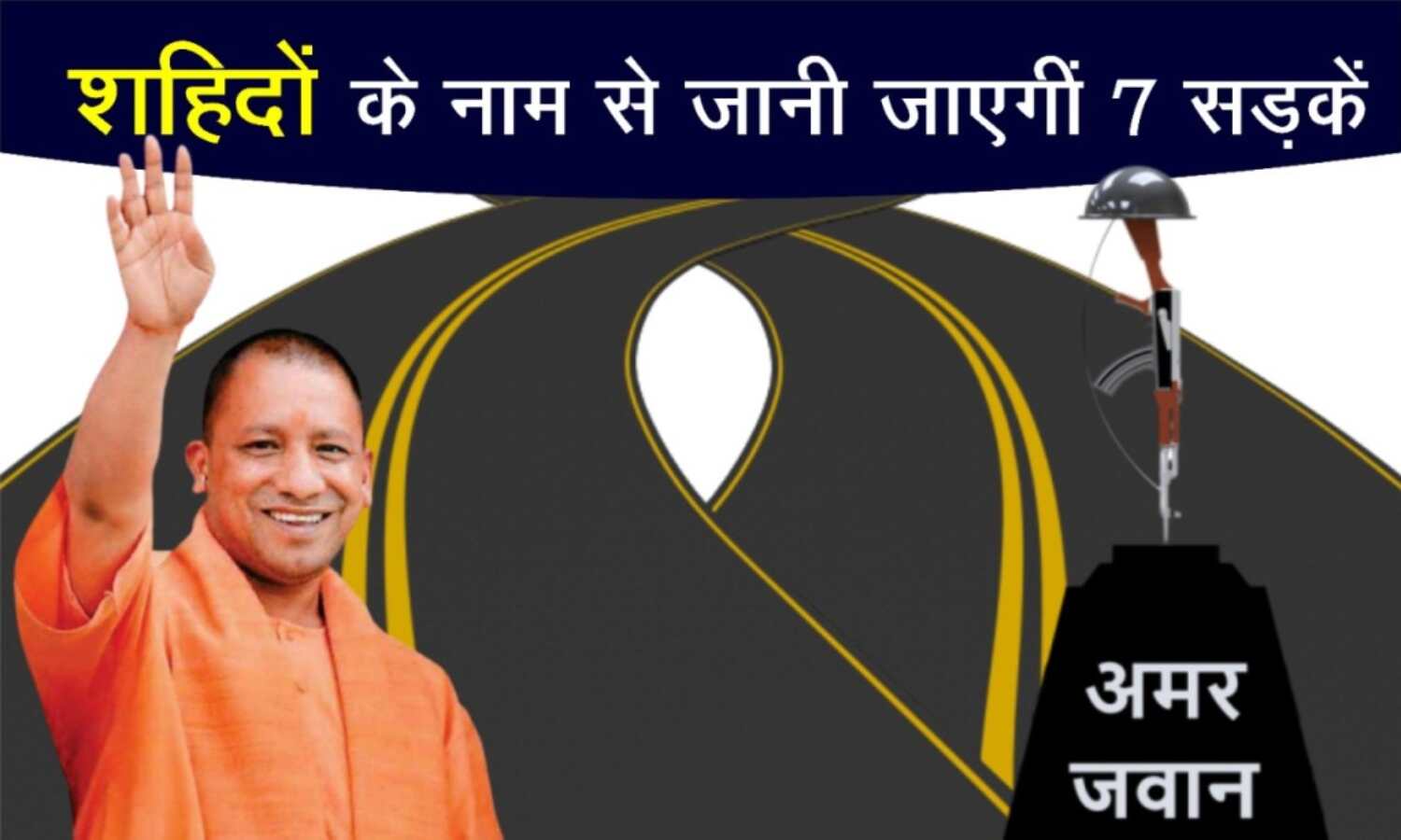 शहीदों के नाम से जानी जाएंगी यूपी में इन सात शहरों की सड़कें