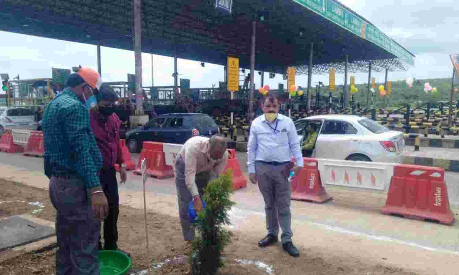 पनिहार टोल नाके पर सांसद विवेक शेजवलकर ने किया वृक्षारोपण