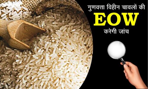 गुणवत्ता विहीन चावलों की ईओडब्ल्यू करेगी जांच, दोषी होंगे दंडित