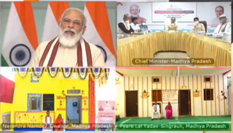 प्रधानमंत्री नरेंद्र मोदी ने मप्र के 1.75 लाख लोगों को कराया गृह प्रवेश