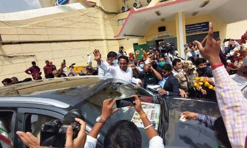 अंचल में चुनावी बिगुल फूंकने कमलनाथ पहुंचे ग्वालियर, शुरू हुआ रोड शो