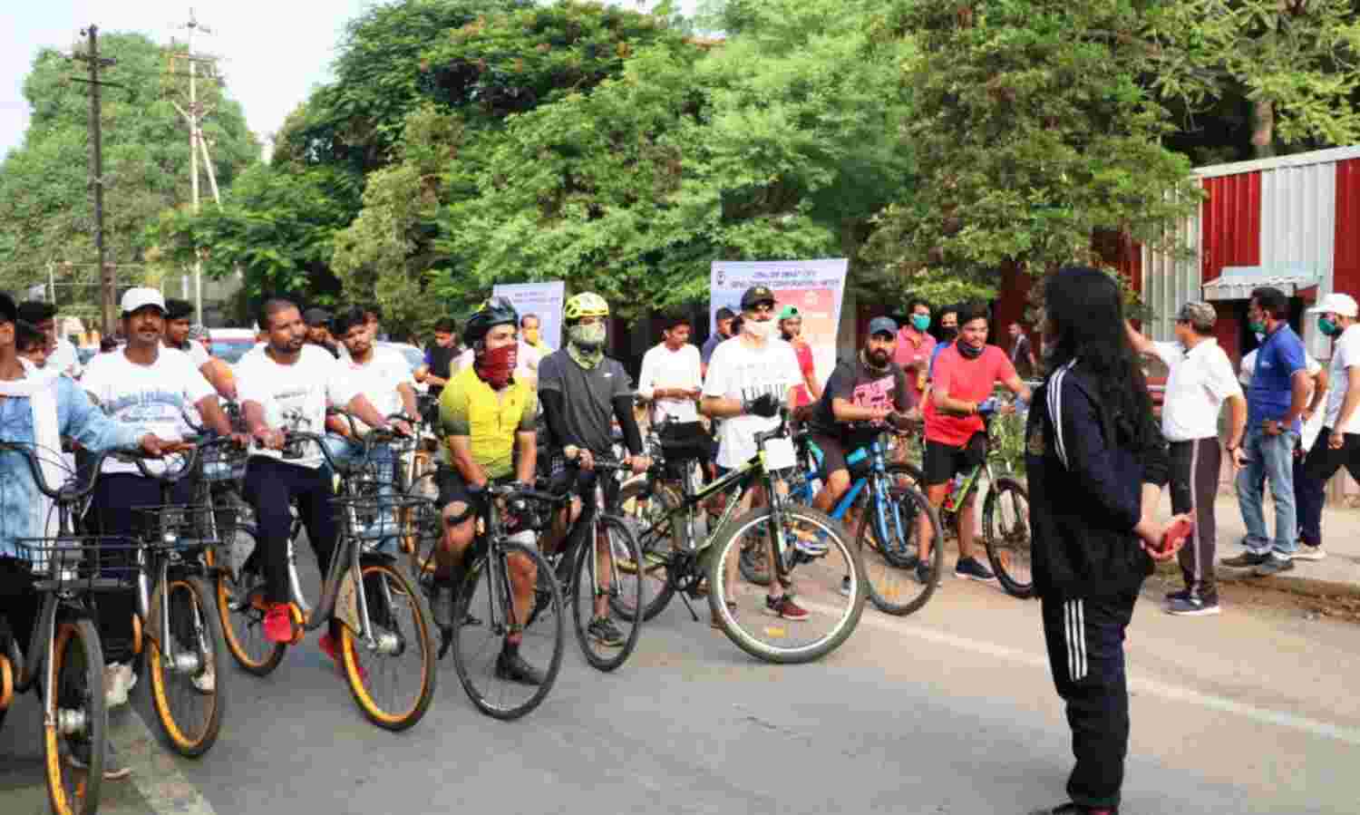 साइकिल फॉर चेंज मुहिम के तहत स्मार्ट सिटी ने किया साईकिल रैली का आयोजन
