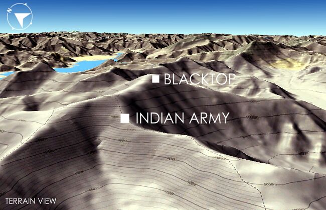 सैन्य ऑपरेशन : भारत के कब्जे से 1.5 किमी. दूर ब्लैक टॉप और हेलमेट टॉप