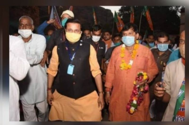 पवैया-प्रद्युम्न घूमे साथ-साथ, किया चुनाव प्रचार