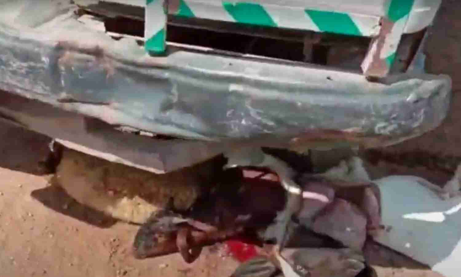 अनियंत्रित ट्रक ने बकरियों को रौंदा, 50 की मौत, कई घायल