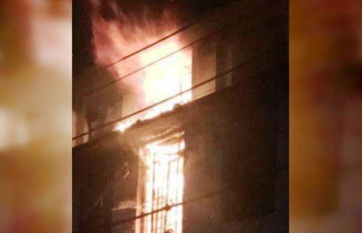 भाजपा कार्यालय के पास दुकान में लगी आग, लाखों का नुकसान
