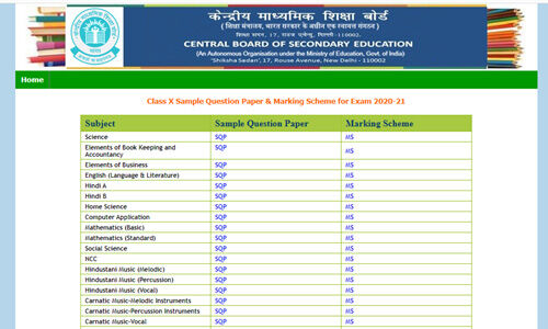 सीबीएसई ने 70 फीसदी पाठ्यक्रम के साथ जारी किया बोर्ड परीक्षाओं का सैंपल प्रश्नपत्र