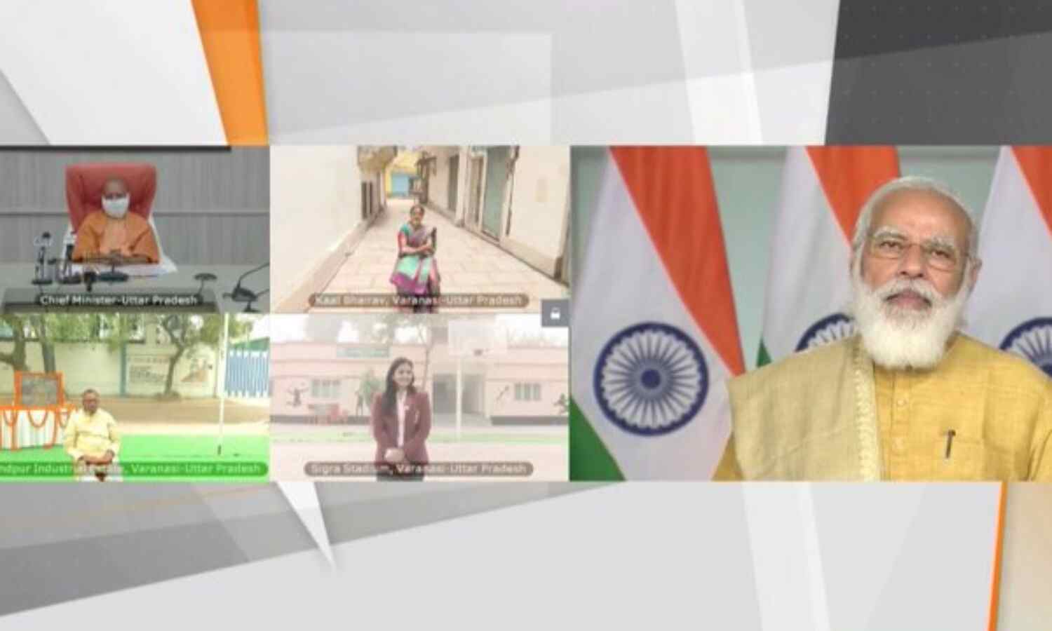 प्रधानमंत्री ने वाराणसी में 614 करोड़ के विभिन्न विकास कार्यों का किया शिलान्यास