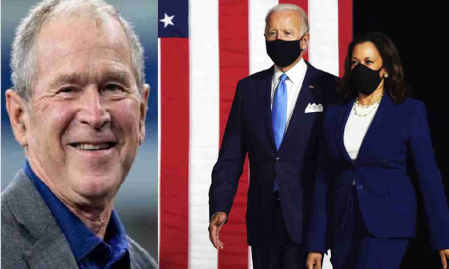 पूर्व राष्ट्रपति बुश ने दी बाइडेन, हैरिस को बधाई