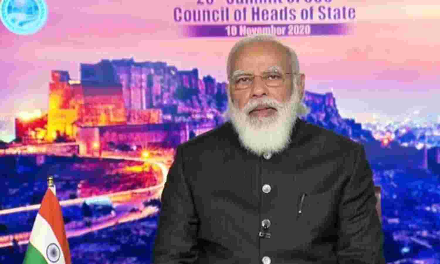 एससीओ सम्मेलन 2020 : आतंकवाद, ड्रग्स और मनी लॉन्ड्रिंग के विरोध में उठाई आवाज - प्रधानमंत्री मोदी