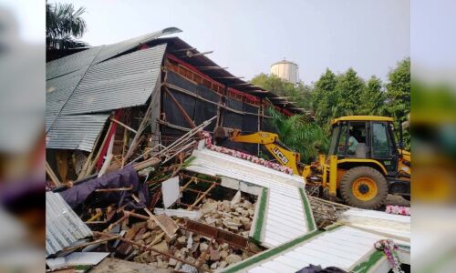 ग्वालियर में चला एंटी माफिया अभियान,बालाजी गार्डन पर हुई कार्यवाही