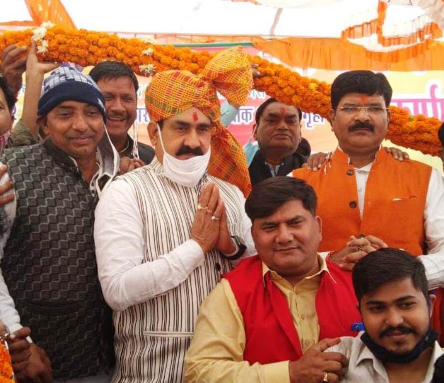 गृहमंत्री मिश्रा ने 10 करोड़ की लागत के निर्माण कार्यों का लोकार्पण किया