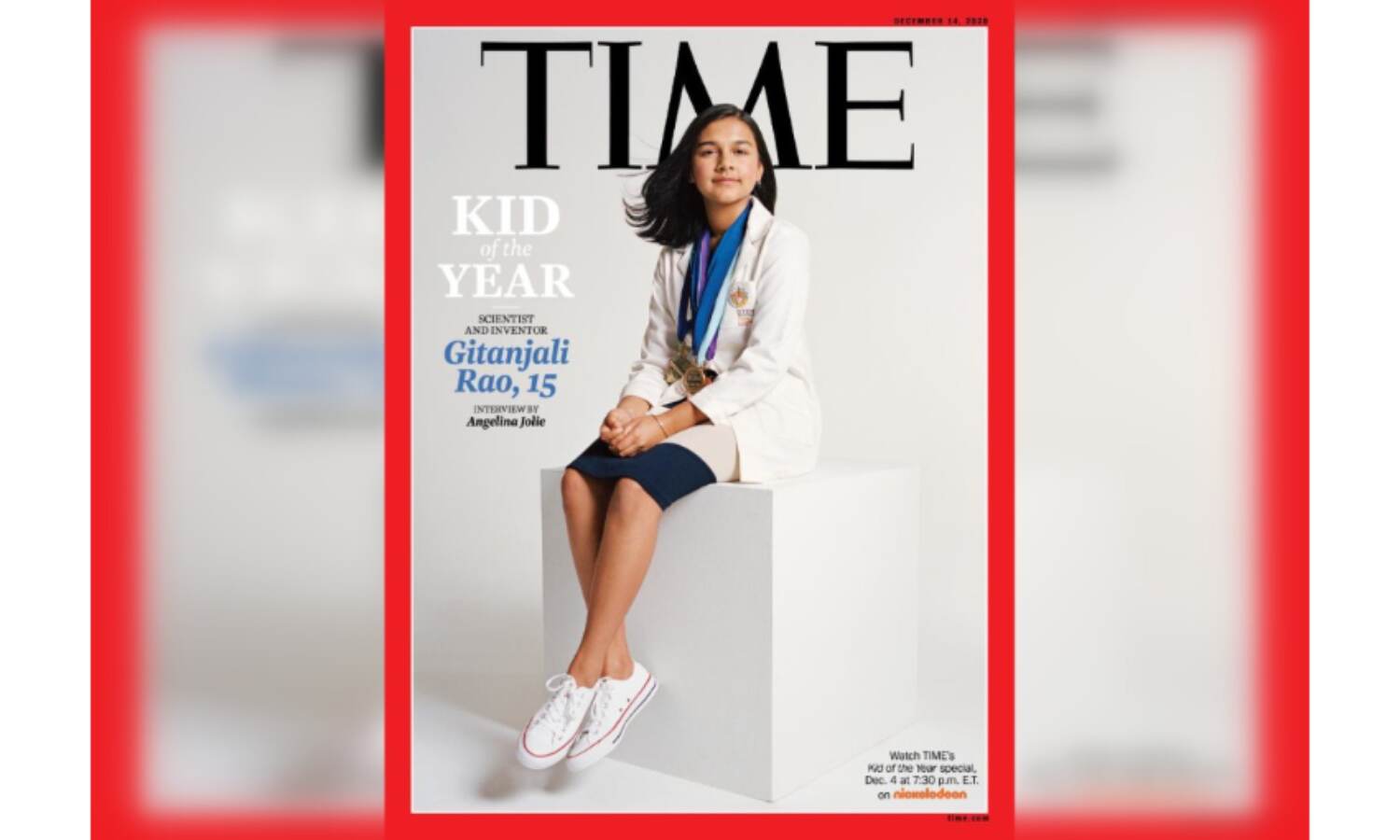 टाइम मैगजीन के कवर पर किड ऑफ द ईयर भारतीय बच्ची गीतांजलि राव