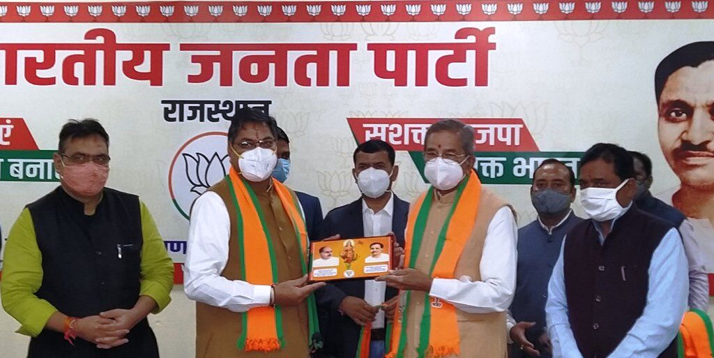 राजस्थान भाजपा के दिग्गज नेता घनश्याम तिवारी की भाजपा में वापसी