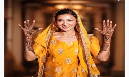 बिग बॉस फेम गौहर खान ने जैद के नाम की लगाई मेहंदी