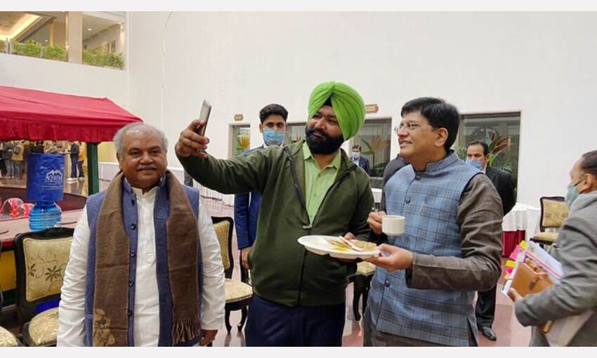 सरकार और किसानों के बीच सातवें दौर की चर्चा समाप्त, दो मुद्दों पर बनी सहमति