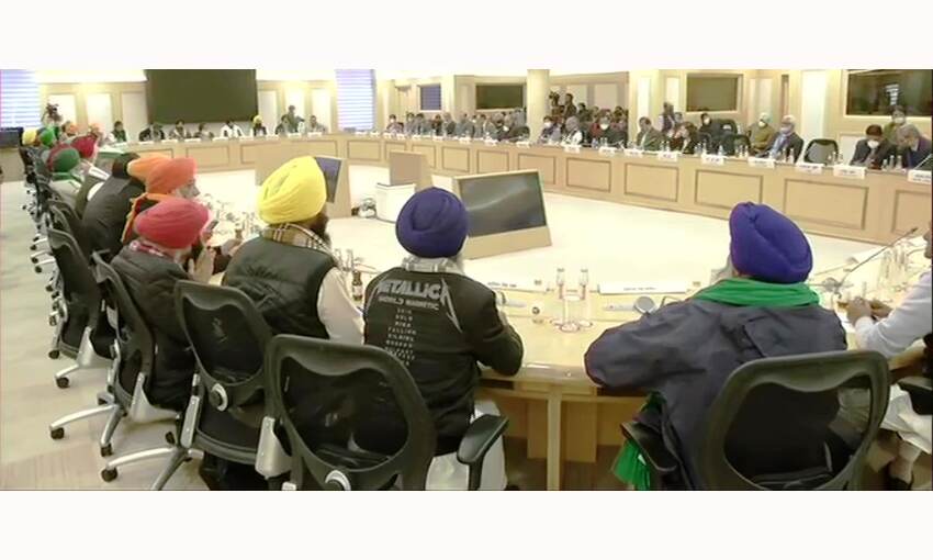 सरकार ने दिया कानूनों पर अस्थाई रोक का प्रस्ताव, किसान रद्द करने पर अड़े, 22 को अगली बैठक सरकार ने दिया कानूनों पर अस्थाई रोक का प्रस्ताव, किसान रद्द करने पर अड़े, 22 को अगली बैठक